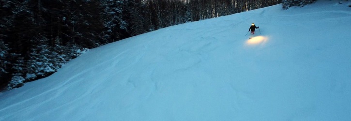 Sucha Dolina o zachodzie słońca